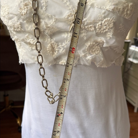 Vintage Silver Tone Chunky Link Chain Long Necklace - Picture 5 of 7